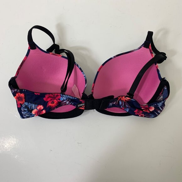 PINK Wear Everywhere Lightly Lined Tropical Print Bra - Size 34C - Picture 6 of 6